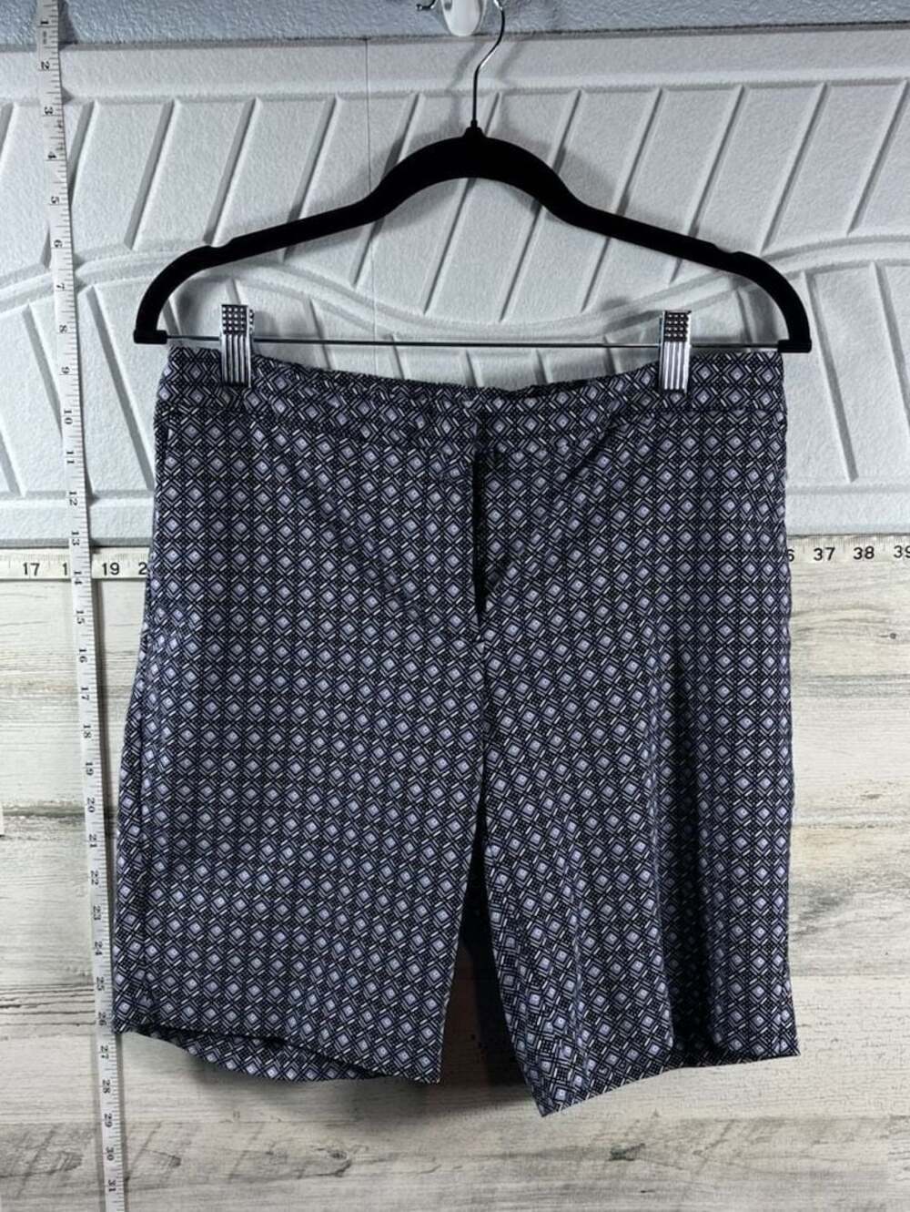 Mario Serrani Italy Women's Geometric Pattern Tummy Control Shorts Size 8